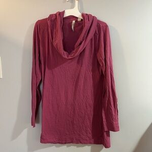 New York and Company Streetwear pink Long Sleeve Cowl Neck Top size medium